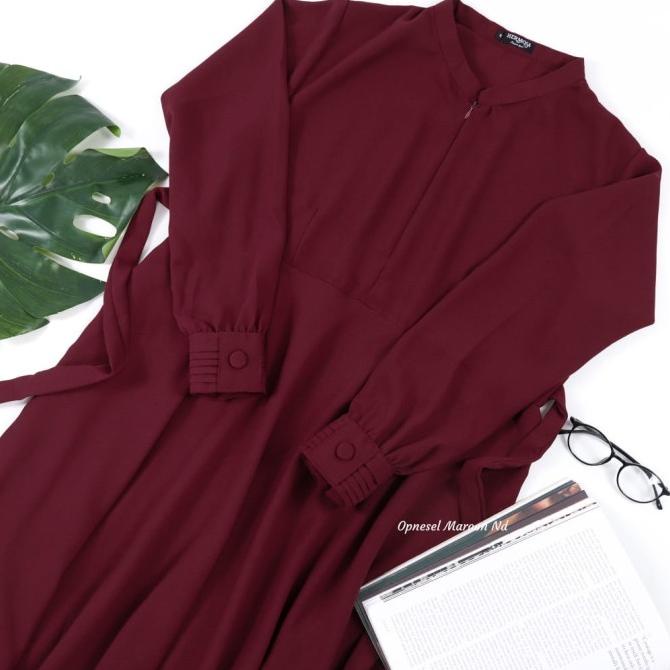 GAMIS MARUN POLOS/GAMIS MARUN POLOS MURAH/GAMIS MURAH/GAMIS WOLLYCREPE