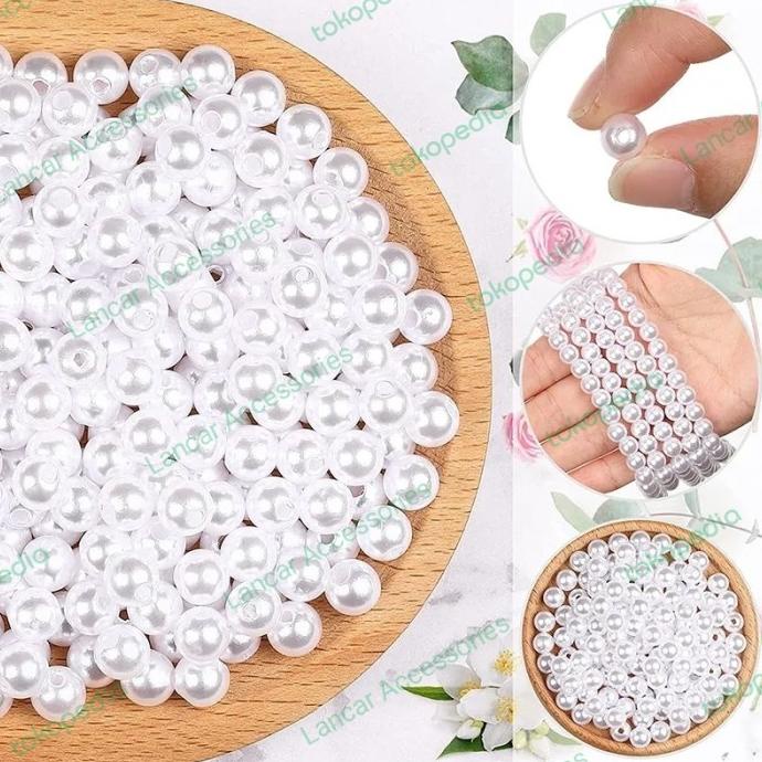 

( 20Gram ) Manik Manik Ringan Sintetis Putih