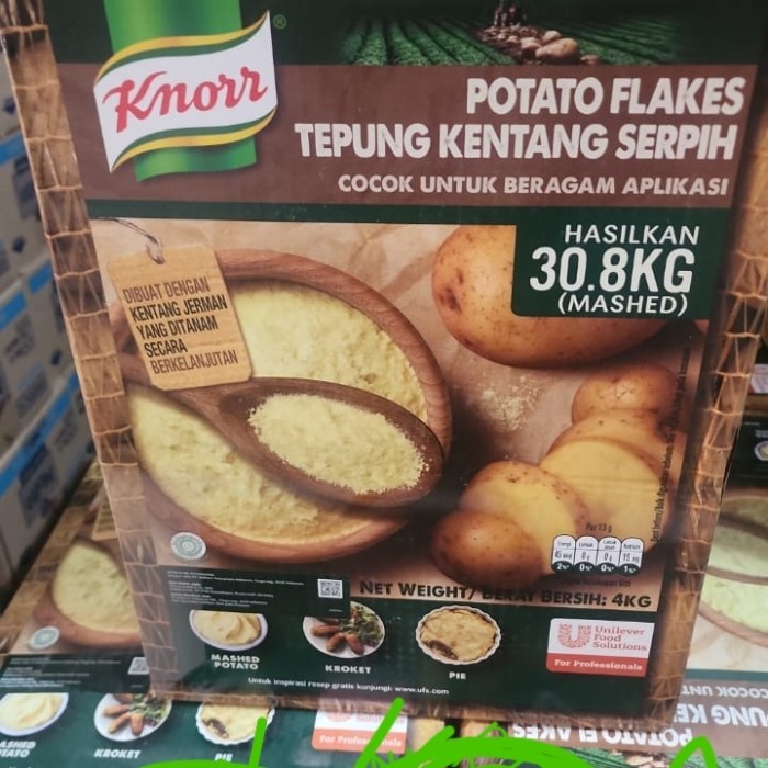 

Terlaris Knorr Mashed Potato Flakes 4Kg Tepung Kentang