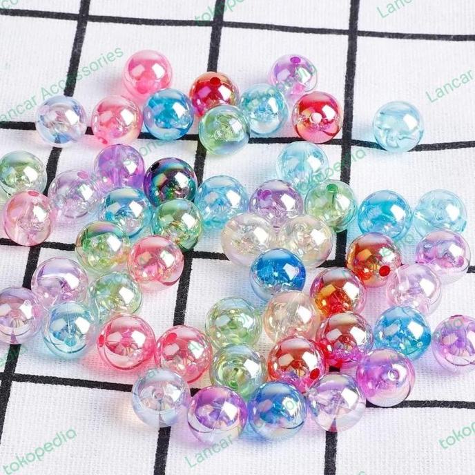

Manik Manik Bening Kaca Warna Warni Bahan Kerajinan Tangan Diy
