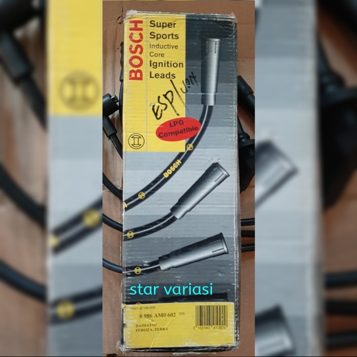 New Kabel Busi Racing Bosch Mobil Daihatsu Feroza, Zebra. Kode Ma105