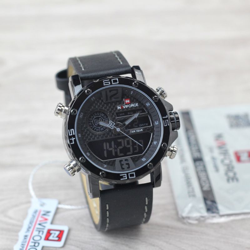 Jam Tangan Pria Naviforce 9134 Dual Time