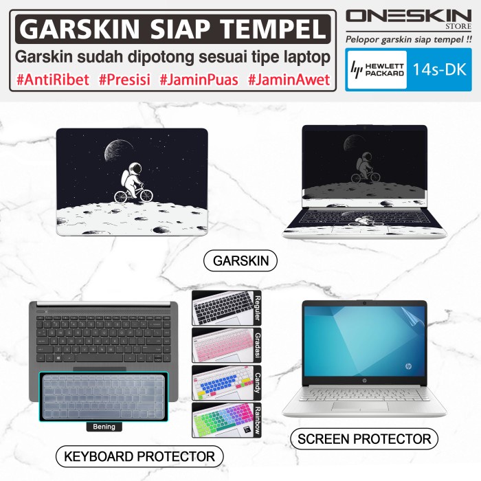 Garskin Laptop Keyboard Screen Protector HP 14s-dk dk0024au dk0073au