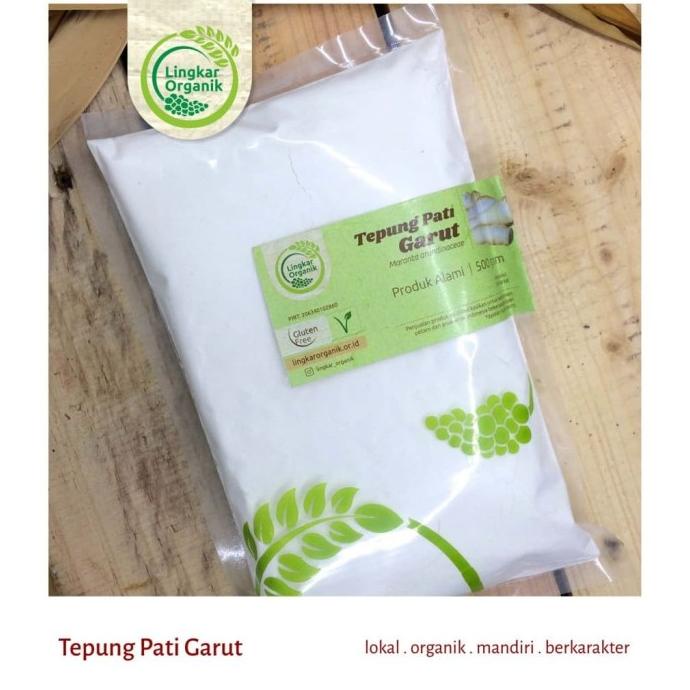 

*#*#*#*#] Tepung Pati Garut Lingkar Organik 500gr - Tepung Umbi Garut