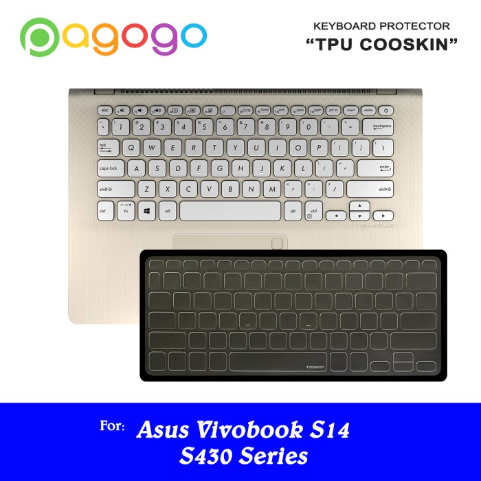 Protektor Keyboard Protector Asus S430U S430UA S430UF S430UN Cooskin