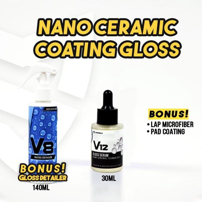 Bundastore Coating Motor Gloss - Mizu Shield V12 Gloss Coating - Pengkilap Motor BS002