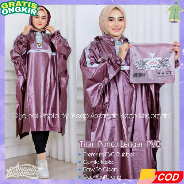 Mantol Kelelawsr Jumbo Rembes Tebal Jas Hujan Kelelawar Dengan Lengan Jas Hujan Terusan Wanita Jas H