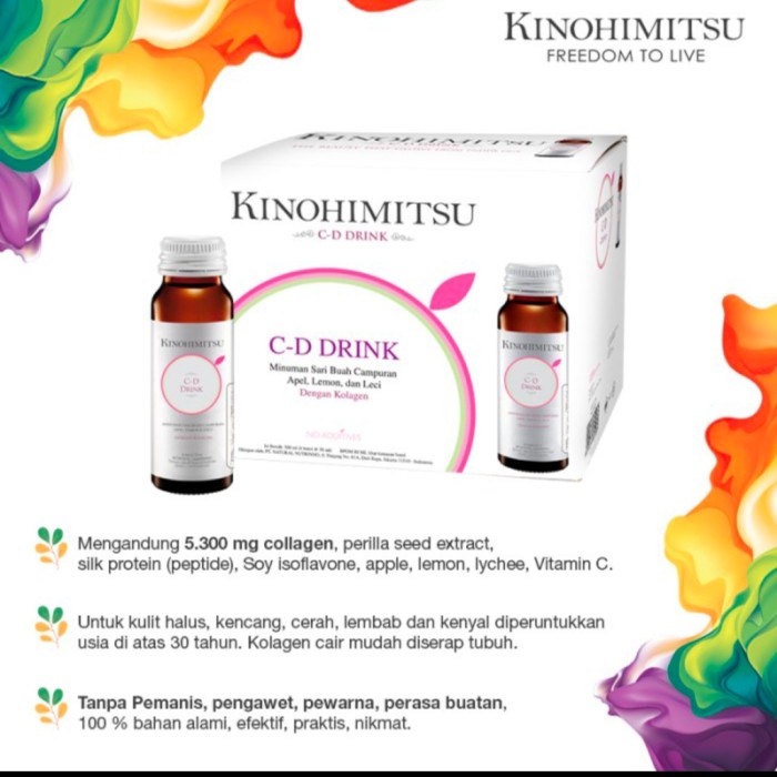 kinohimitsu collagen diamond isi 16 botol