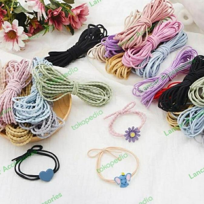 

( 1Meter ) Tali Gembul Elastis Tali Masker Tali Kriting Elastis