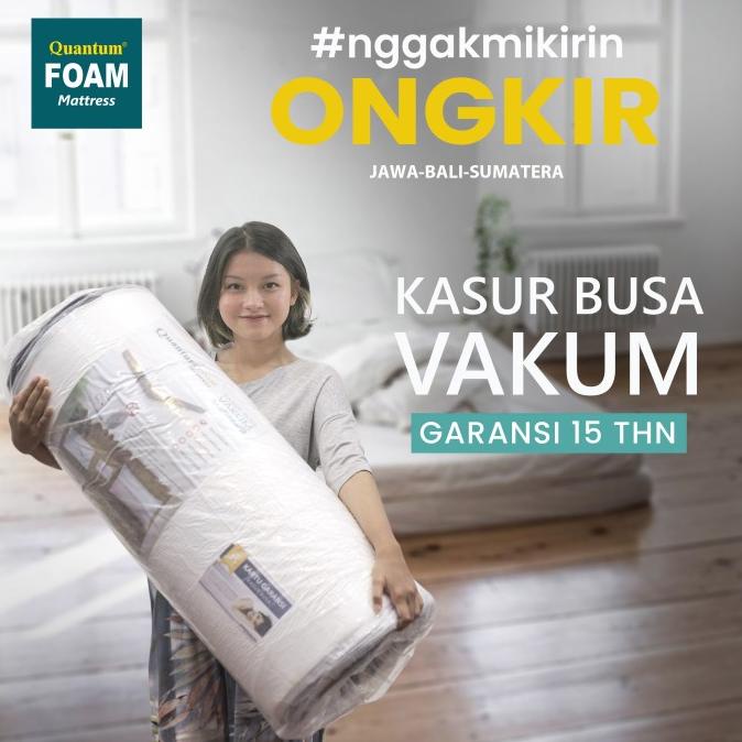 Quantum Kasur Busa Vakum Bonus Sprei & Bantal [FREE ONGKIR JAWA BALI]