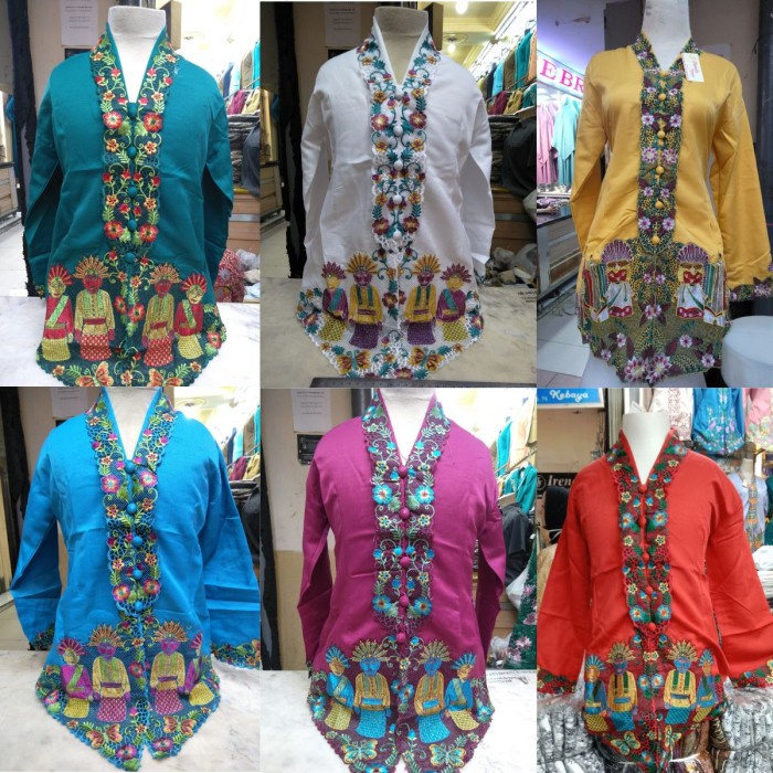 Terlaris Kebaya Atasan Encim Anak / Kebaya Encim Ondel Betawi