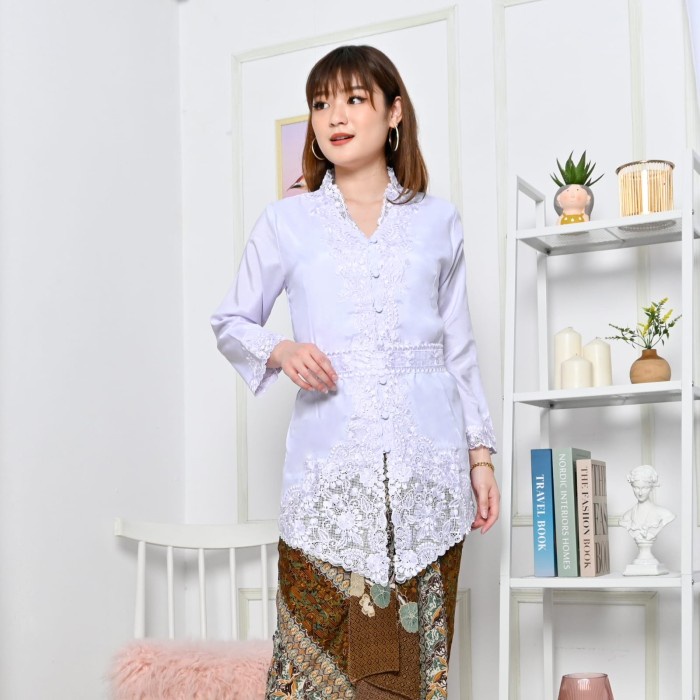 Terlaris Atasan Kebaya Encim Senada Muslim Lengan Panjang