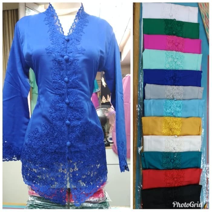 Terlaris Atasan Kebaya Encim Bordir / Kobaya Polos / Kebaya Modern Kebaya Jumbo
