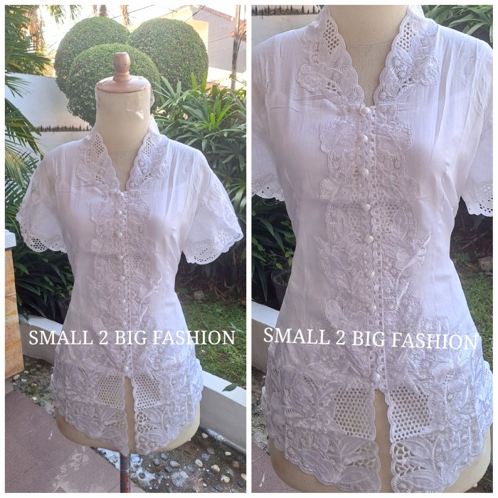 Terlaris Kebaya Putih / Kebaya Katun / Kebaya Encim / Kebaya Bali Modern