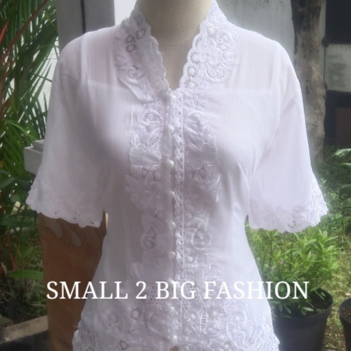 Terlaris Kebaya Bali Putih / Kebaya Encim / Kebaya Jadi Payet / Kebaya Bordir