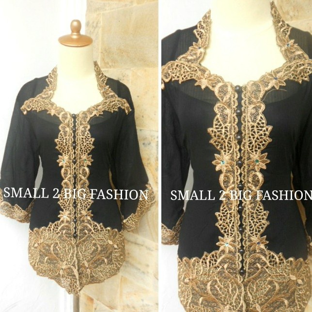 Terlaris Kebaya Hitam / Kebaya Putih / Kebaya Encim / Kebya Bordir Payet