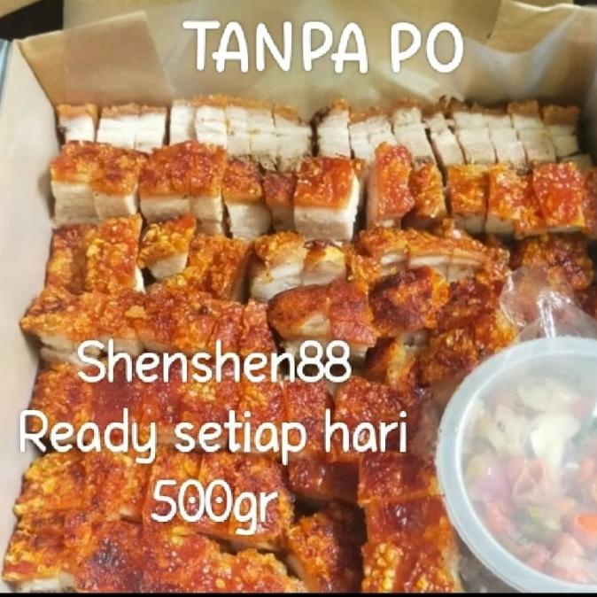 

babi panggang asin /samcan+sambal matah(500 gr)pre order 1hari