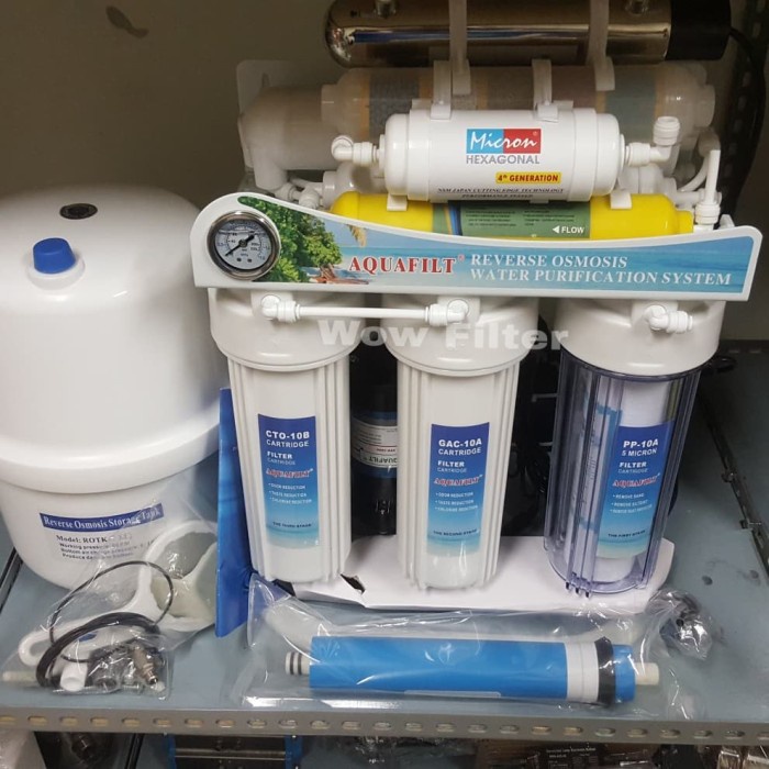 Mesin RO 100 Gpd 9 step UV Aquafilt Filter air minum reverse osmosis