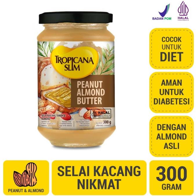 

Tropicana Slim Peanut Almond Butter Spread Jam 300 G