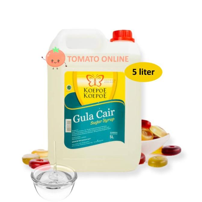 

Koepoe Kupu / Gula SIRUP CAIR Sugar Syrup / 5 liter ltr lt L 5liter 5l