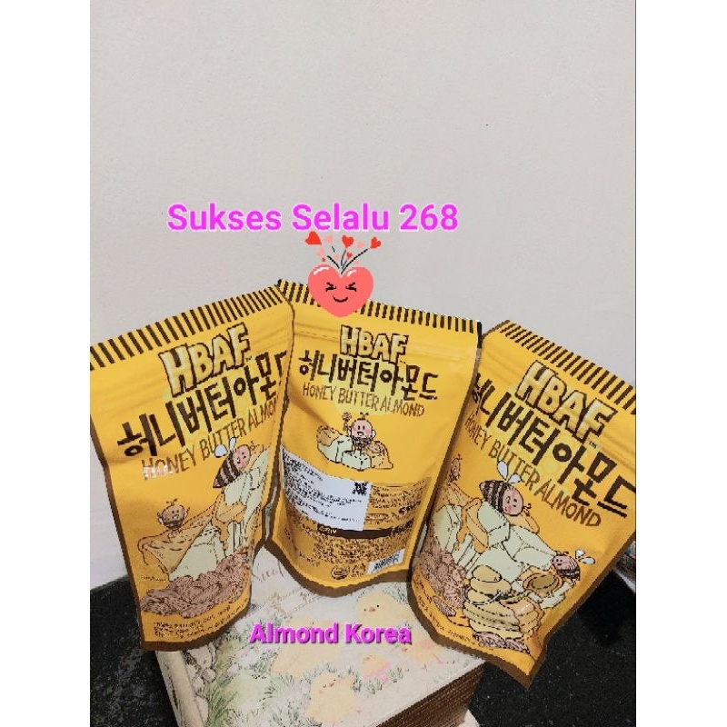 

Hbaf Honey Butter Almond & Honey Butter Cashewnut 210 Gr - Korea