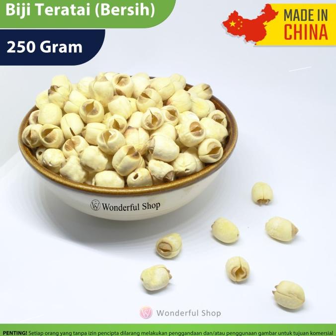 

Biji Teratai / White Lotus Seed / Lienci / Lian Zhe | @250gr (Bersih)