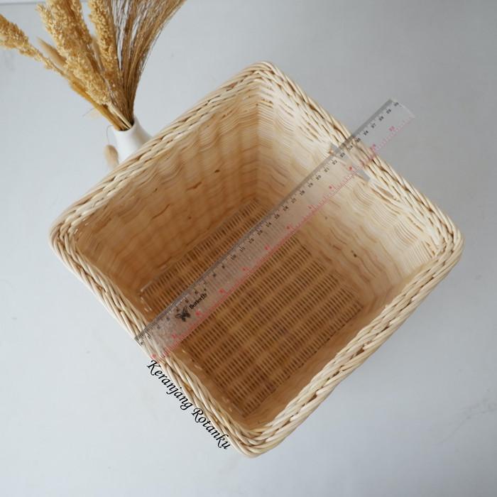 Keranjang Rotan Kotak 25X25X30