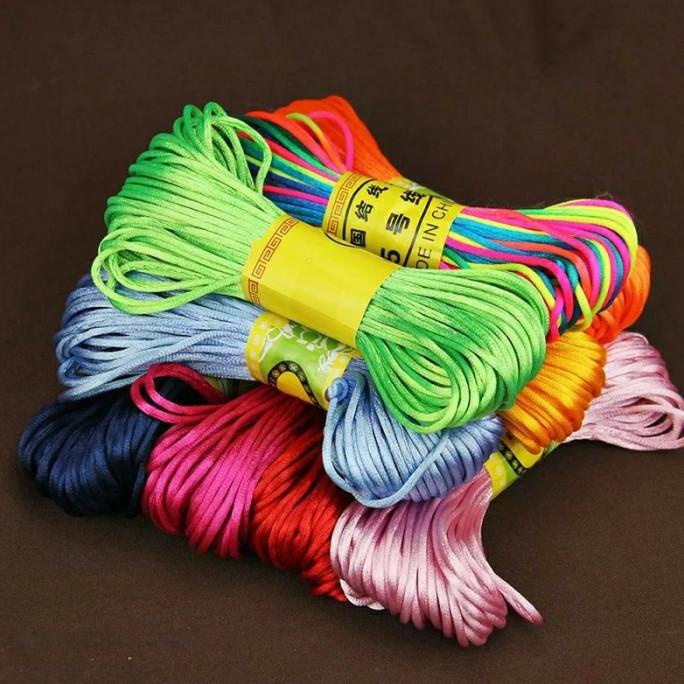 

Tali Satin 2Mm Bahan Membuat Gelang Kalung Dan Kerajinan Diy