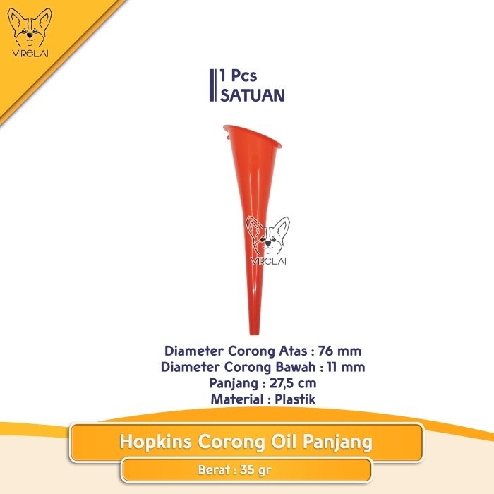 CORONG BELALAI OIL 145 MM / CORONG HOPKINS OLI MODEL PANJANG