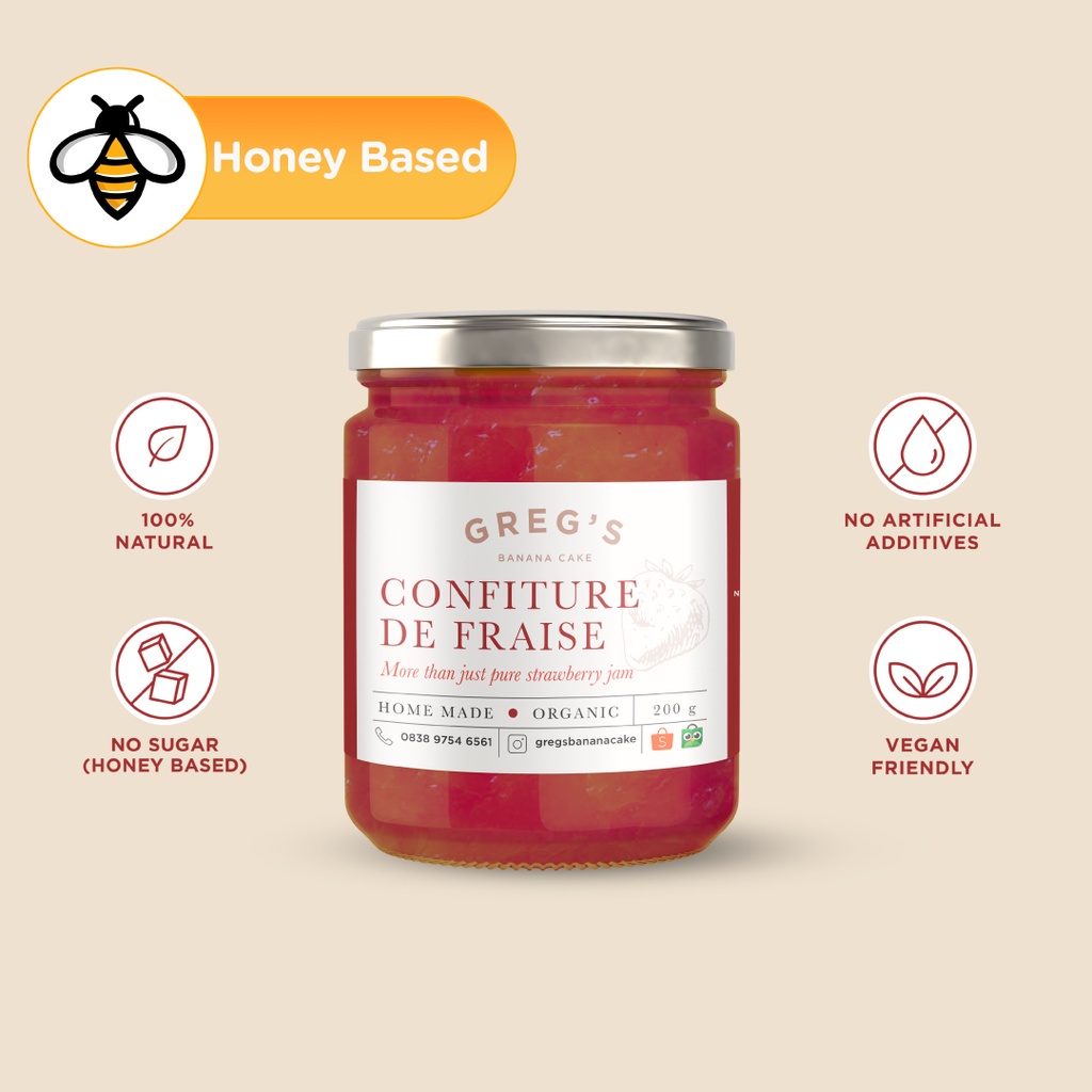 

Strawberry Jam Sugar Free (Selai Stroberi) - Vegan & Gluten Free