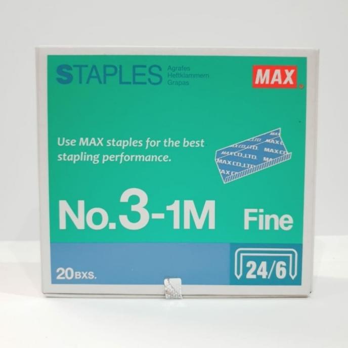 

isi staples no 3 satu dus isi 20 kotak kecil untuk stapler HD50