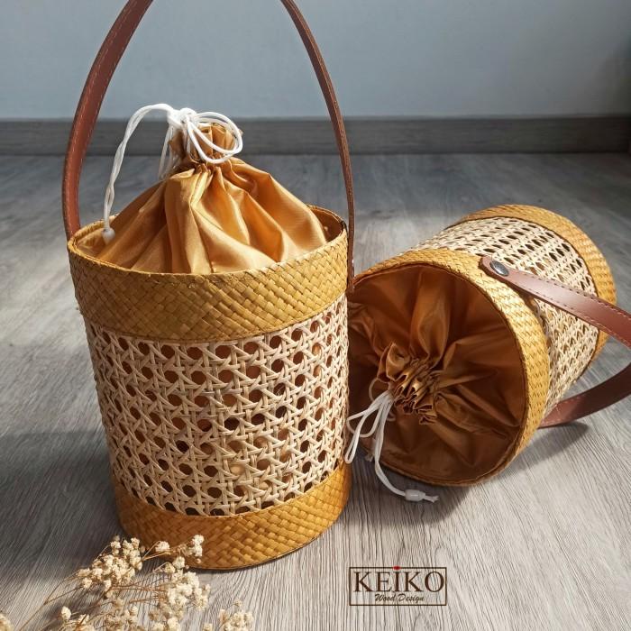Aleya Keranjang Rotan / Keranjang Rotan Parcel
