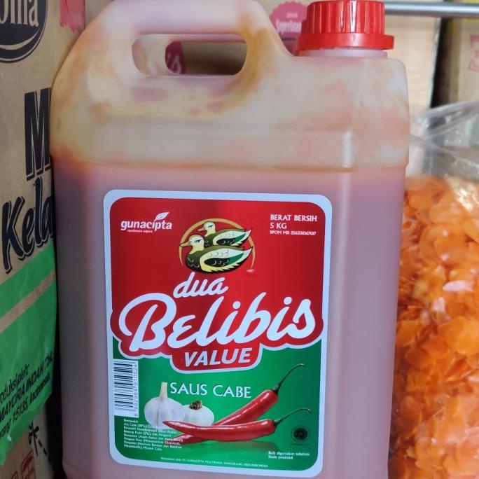 

Saus Sambal Cabe Dua Belibis 5 kg Derigen Grosir