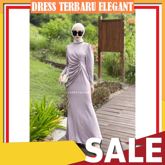 Baju Gamis Pesta Wanita Elejan Kekinian Dres Kondangan Terbaru Gratis Ongkir Bj Pesta Wanita Muslim 