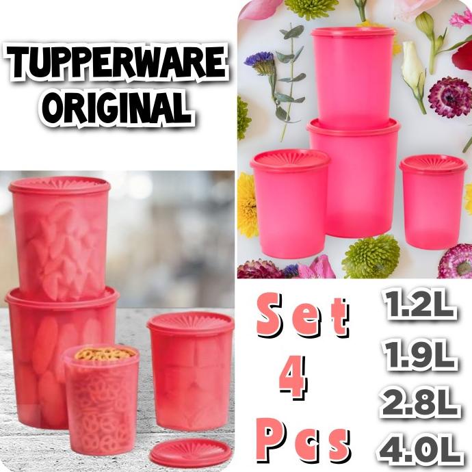 

Tupperware Set Toples Snack Keripik Kerupuk Kue Kering Kacang Roti