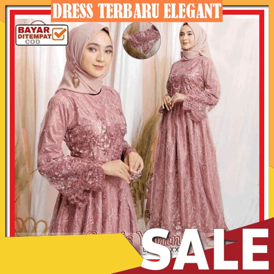 Dreas Wanita Korea Mewah Elegan Kondangan Best Seller Dres Kondangan Pesta Wanita Elejan Kekinian Bj