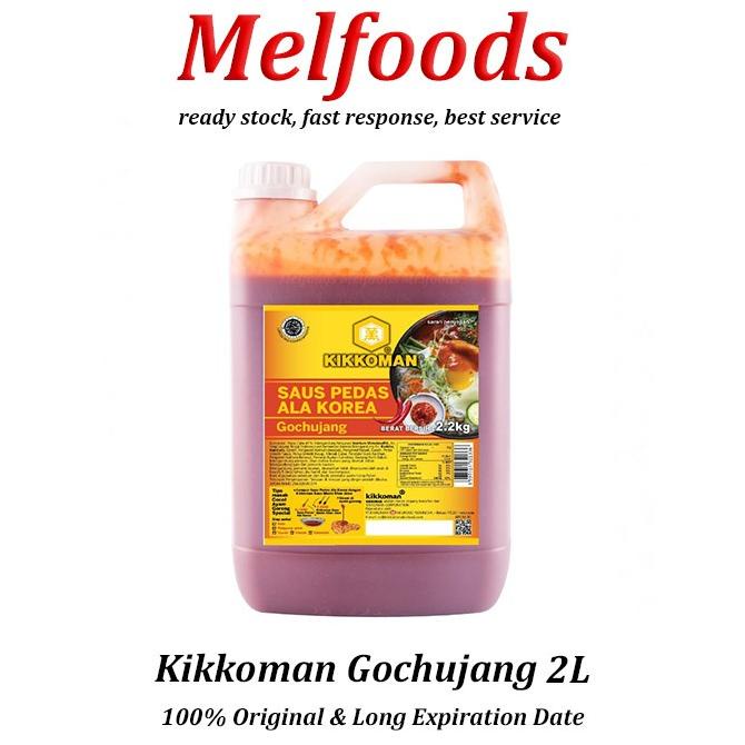 

Kikkoman Gochujang Sauce HALAL 2L Saus Sambal Pedas Korea