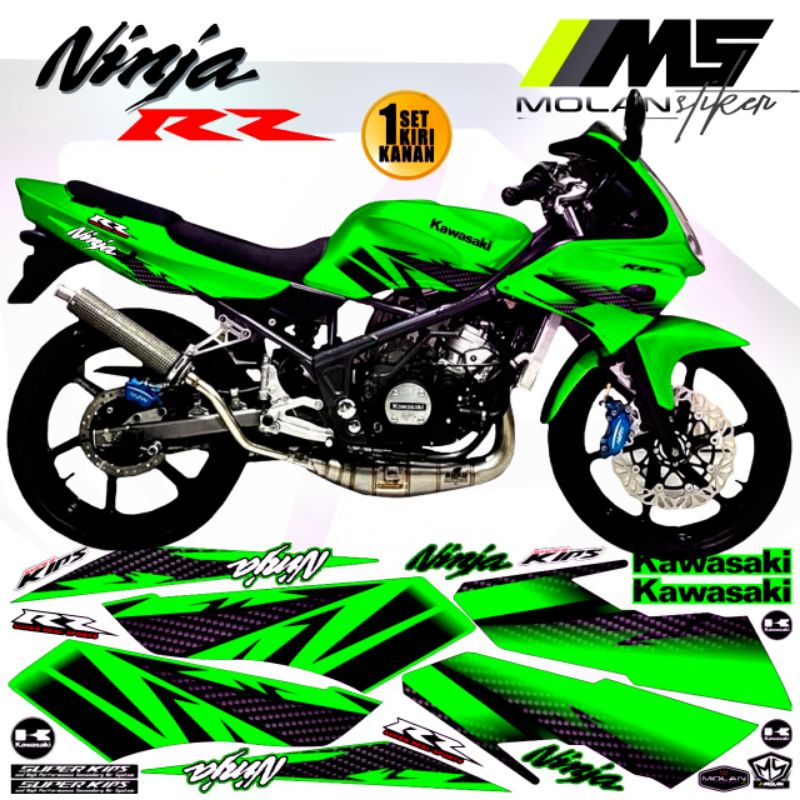Decal Sticker Striping Variasi Ninja Rr Old 150 2Tak 2006-2011 Ninja Rr Lama Ninja Rr Old SE Spesial