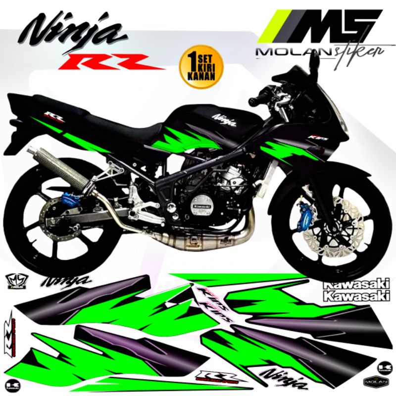 Decal Sticker Striping Variasi Ninja Rr Old 150 2Tak 2006-2011 Ninja Rr Lama Ninja Rr Old SE Spesial
