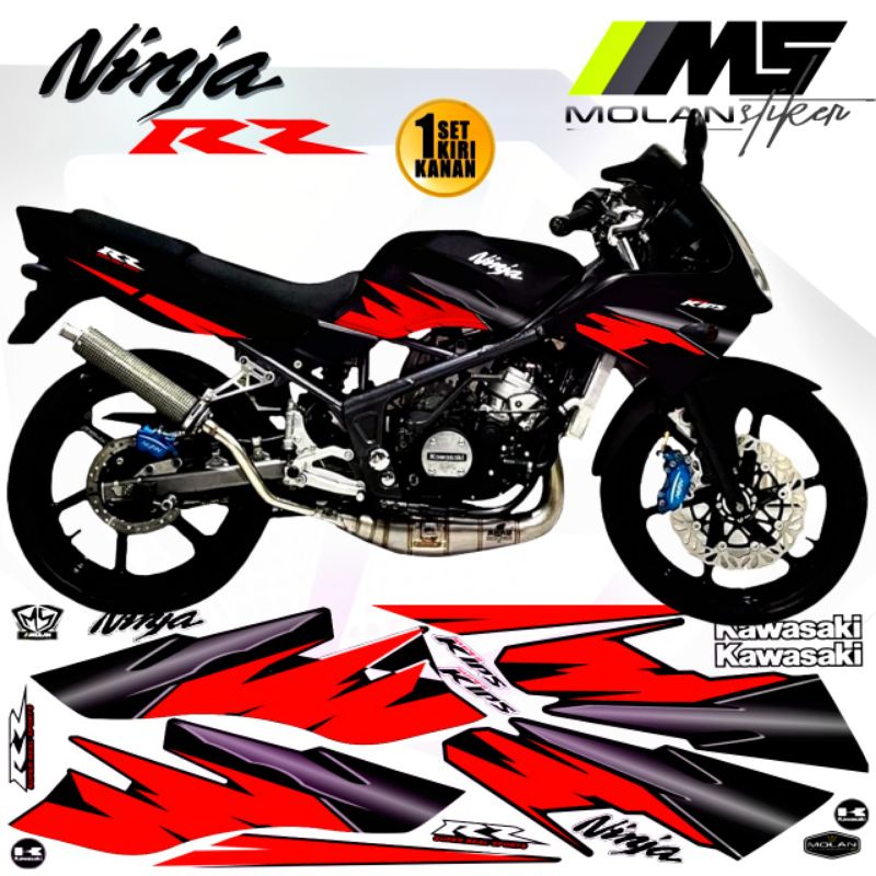 Decal Sticker Striping Variasi Ninja Rr Old 150 2Tak 2006-2011 Ninja Rr Lama Ninja Rr Old SE Spesial