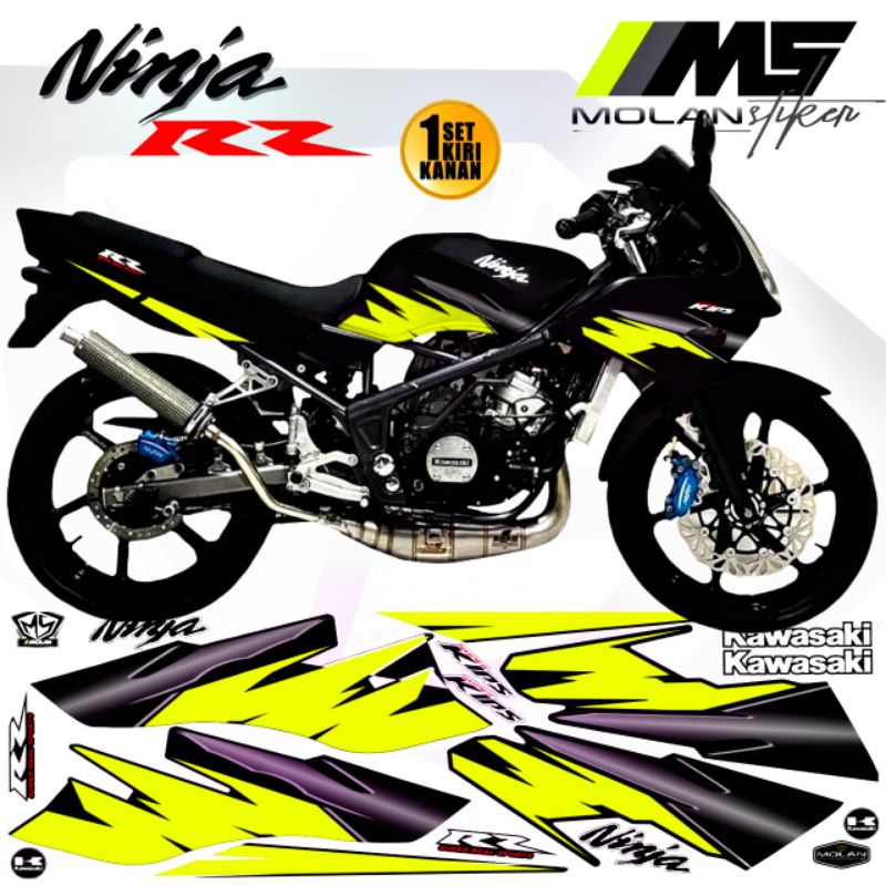 Decal Sticker Striping Variasi Ninja Rr Old 150 2Tak 2006-2011 Ninja Rr Lama Ninja Rr Old SE Spesial