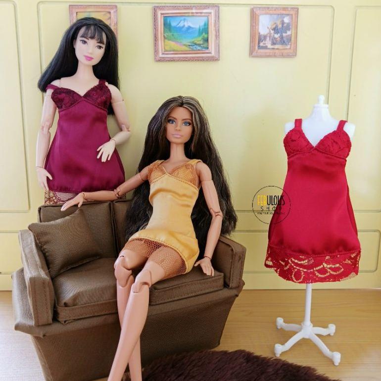 Bayar ditempat Baju Boneka Barbie | Mini Dress for Barbie doll PREMIUM