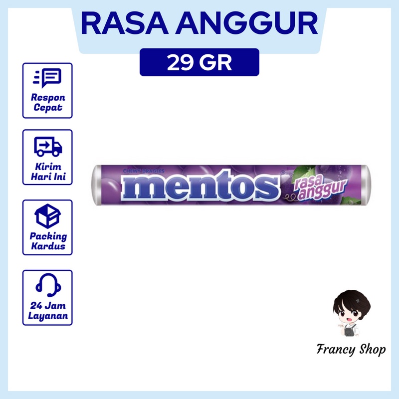 

Permen Mentos Roll Grape Rasa Anggur 29 gr