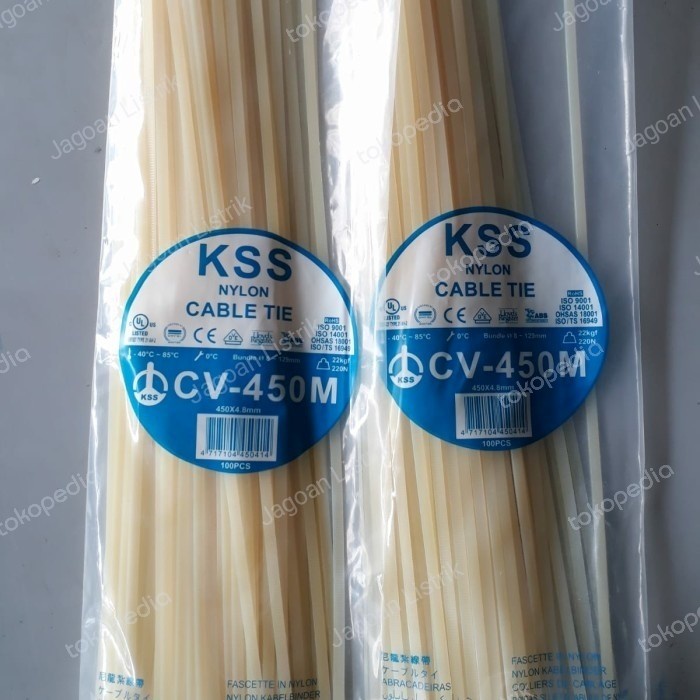 

Bestseller Kabel Ties Cv 450 Kss 4.8 Mm Kurus Isi 100 Pcs ( Cable Tie / Ties )