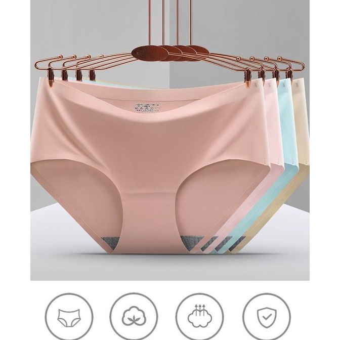 Best Celana Dalam Wanita Lembut Silk Seamless Tipis Airism