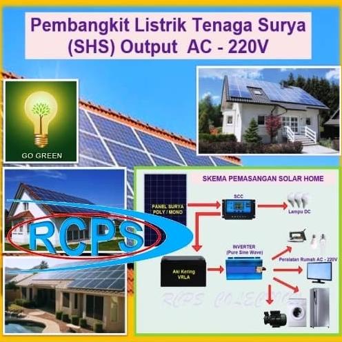 Paket Shs Listrik Tenaga Surya 3000 Watt Komplit Siap Pakai