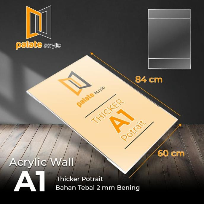 

akrilik wall A1 / acrylik / thicker / akrilik dinding brosur 2MM