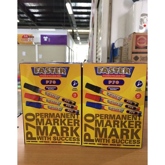 

[PROMO MBS2] Spidol Permanent Marker Faster P70 ( 1pak/12pcs ) TGK