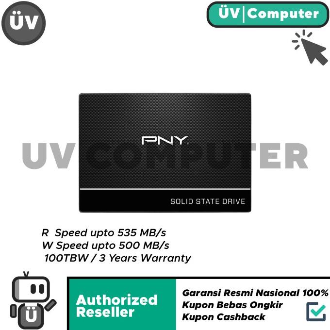 Ssd Internal Pc Komputer Laptop Sata Pny Cs900 250Gb Bkn 240Gb 256Gb