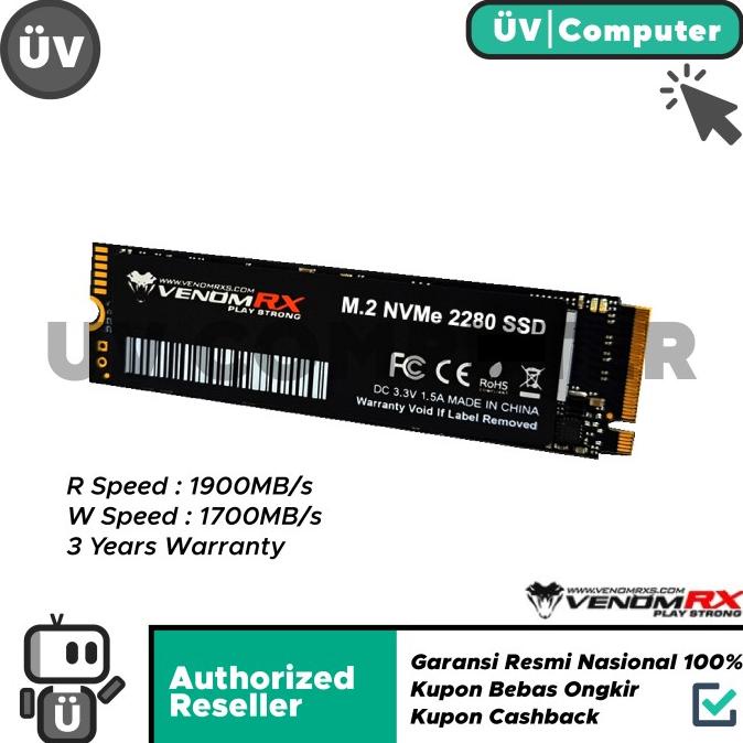 Ssd M.2 Nvme Gen 3X4 2280 Venomrx 256Gb Vrx Super Bkn 240Gb 250Gb
